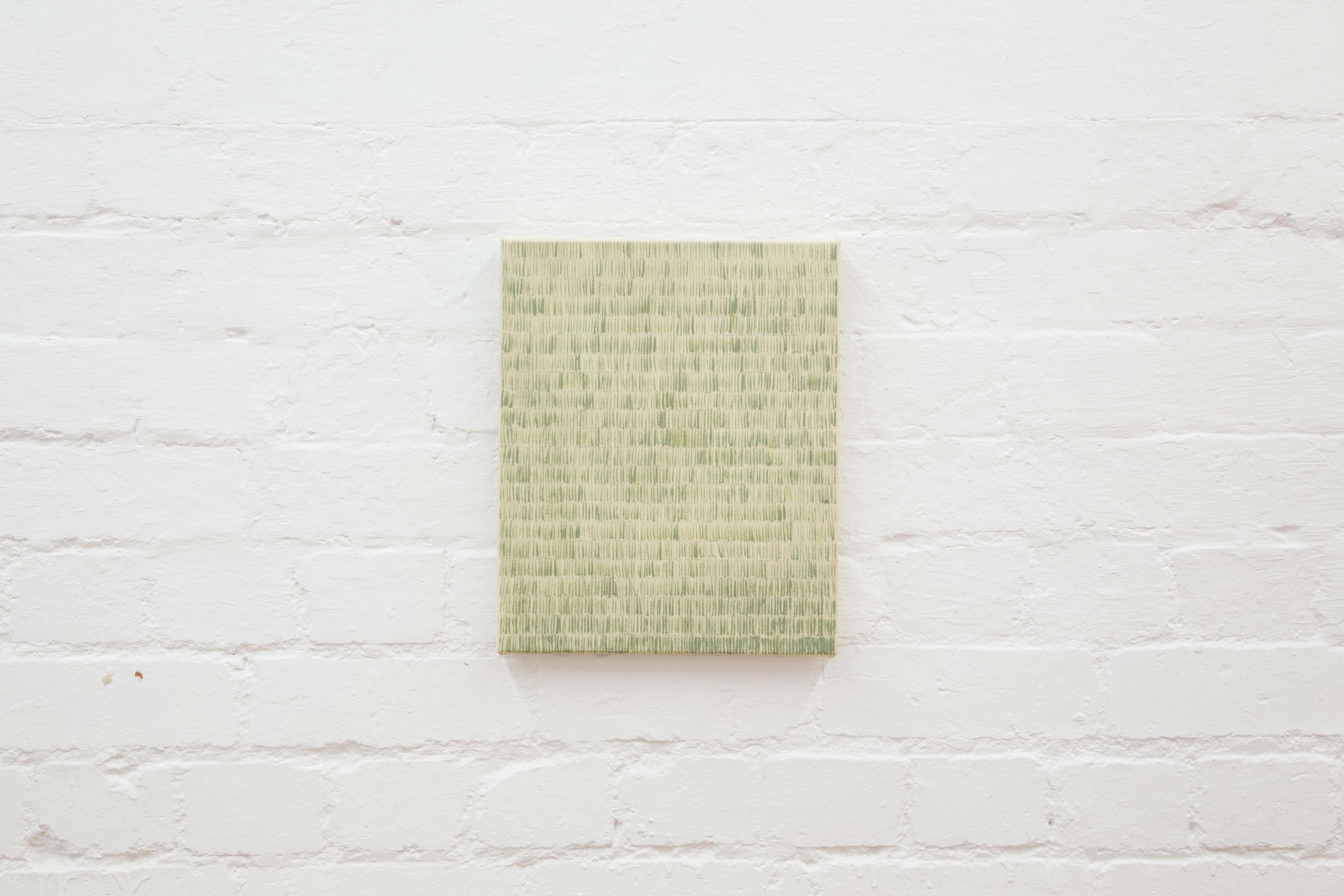  Boss Bamboo   
2022.  
Oil and graphite on canvas.  
33 x 27 cm.  
Documentation by Panisa Ongwat.