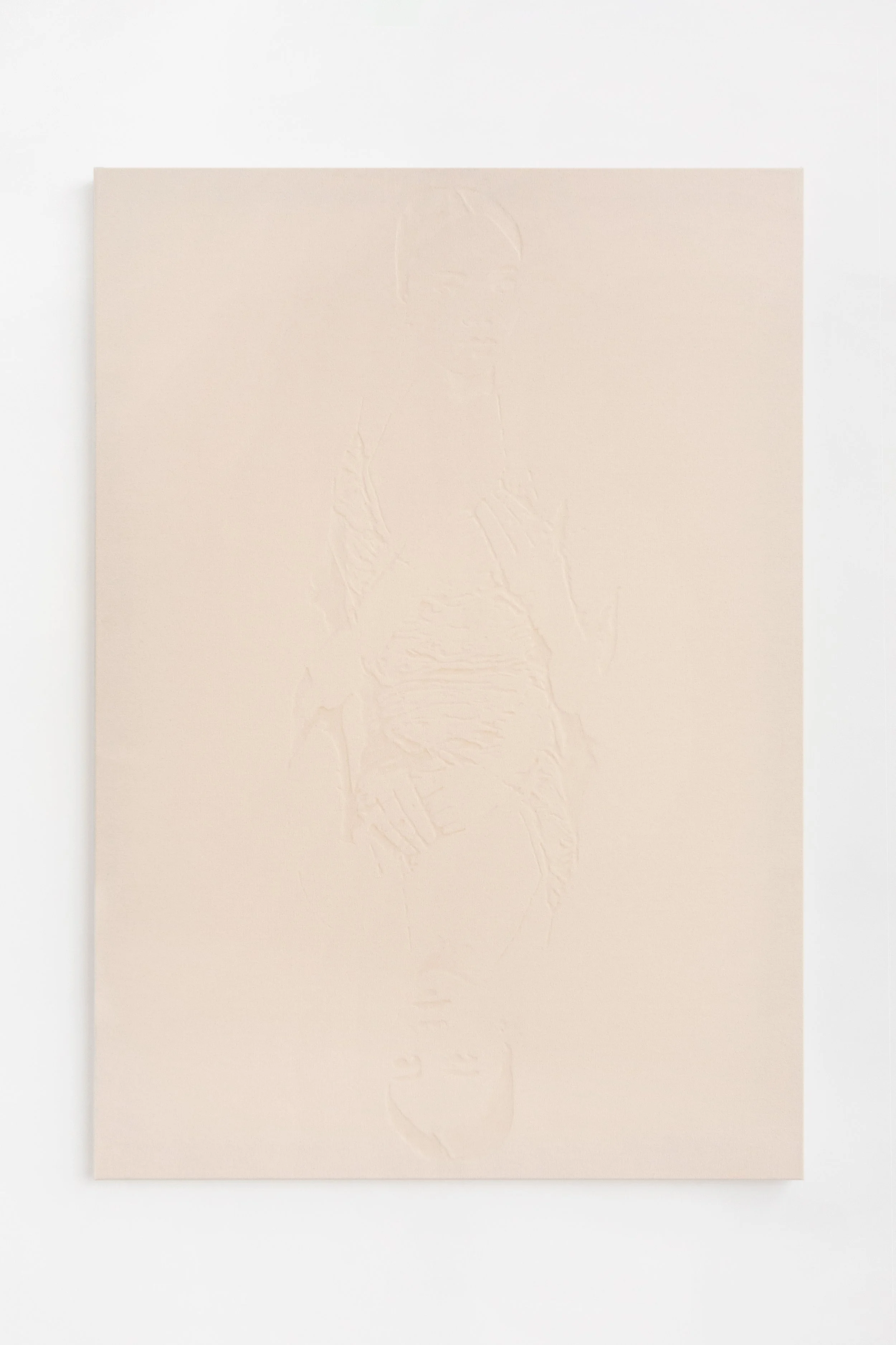  The Last Great Dynasty   
2025.   Rabbit skin glue on canvas.   162 x 114 cm.   Documentation by Panisa Ongwat.