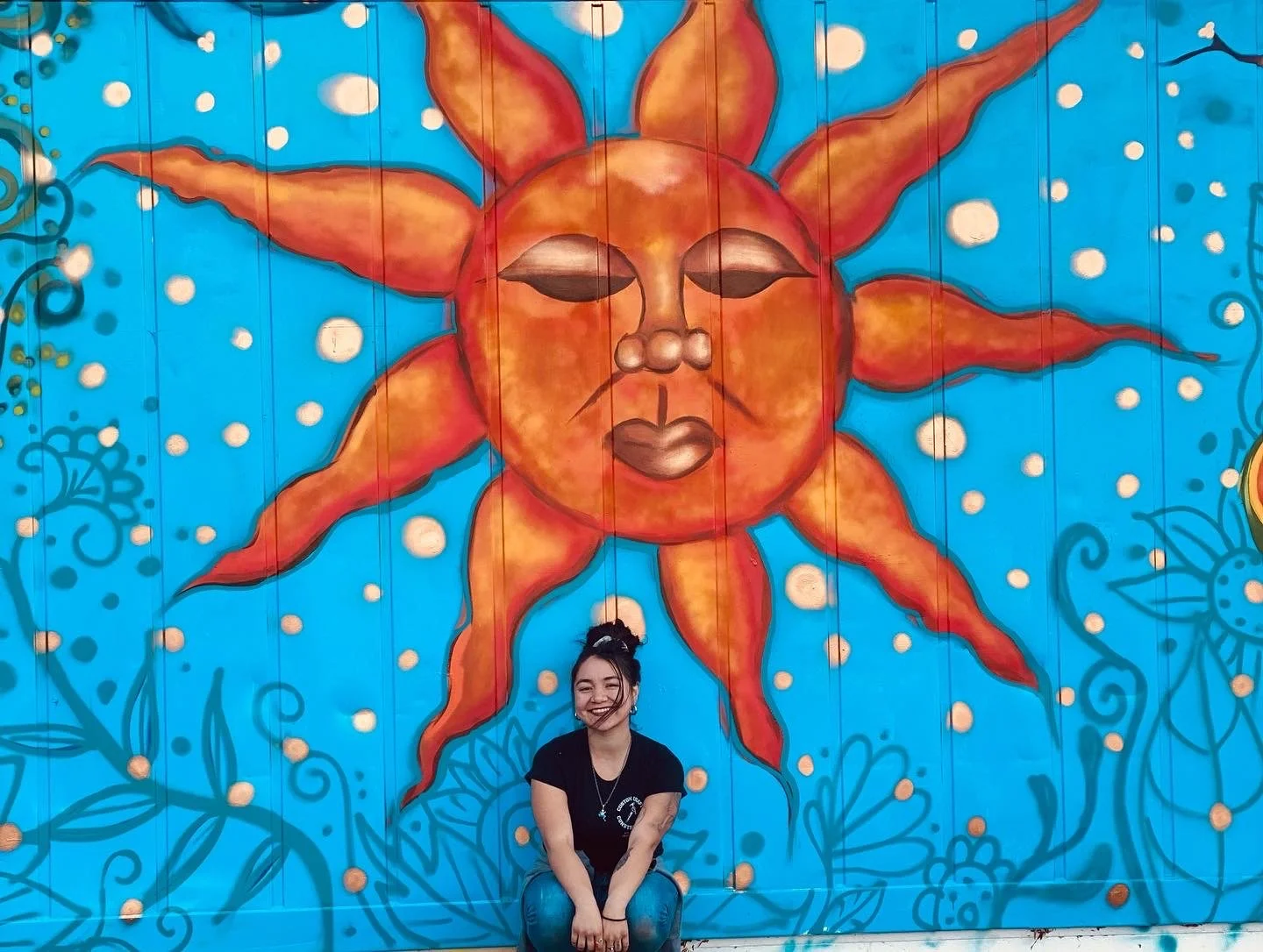 “Yin & Yang” Mural 
Overflow Farms Non-Profit, 
Riverside, Ca 2021