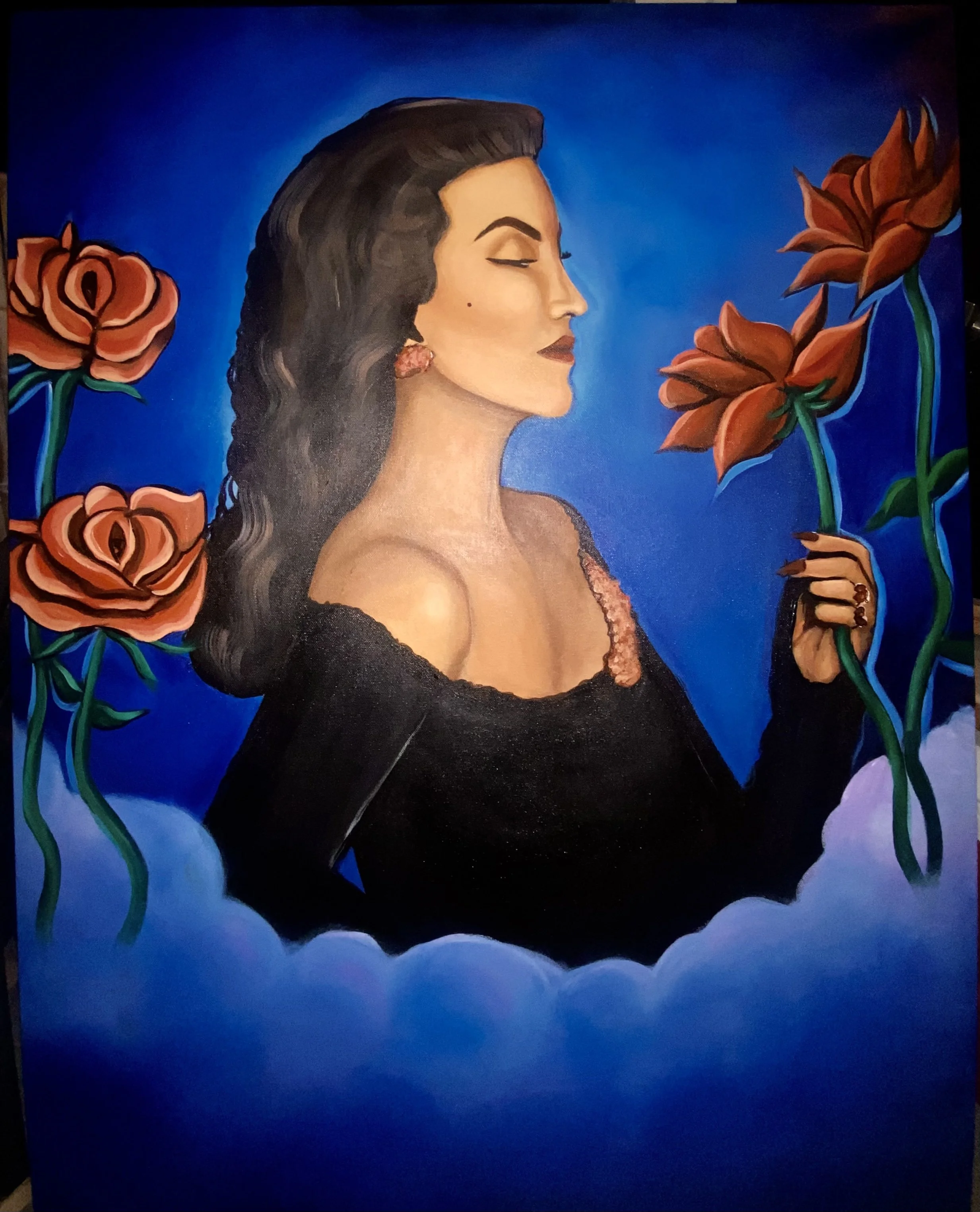 “Roses” 
Acrylic on canvas 
2022