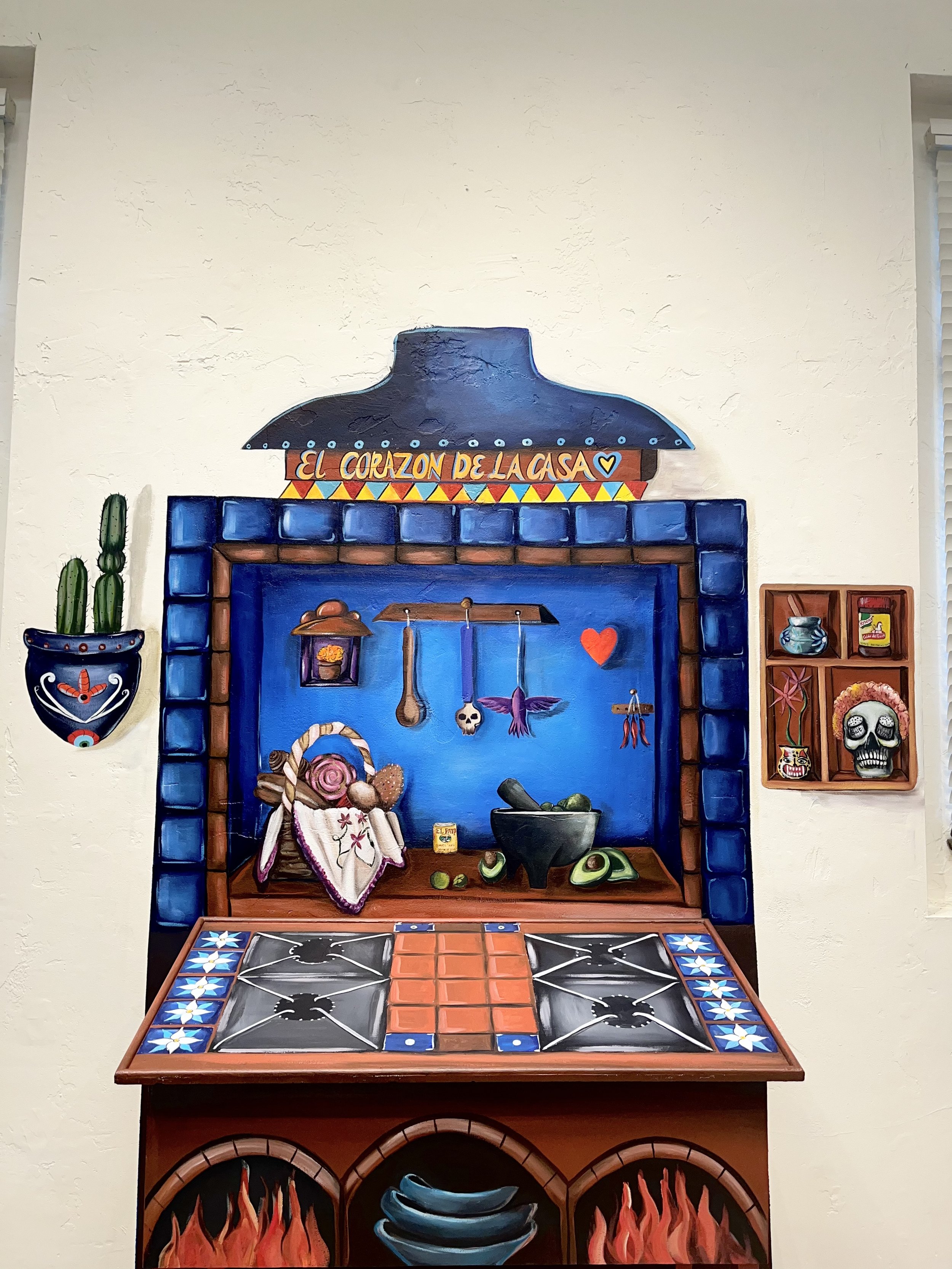 “El Corazón de la Casa” Mural on wall/wood
“Recuerdos de Sabares” Exhibition, 2023
Ontario Museum of History & Art 