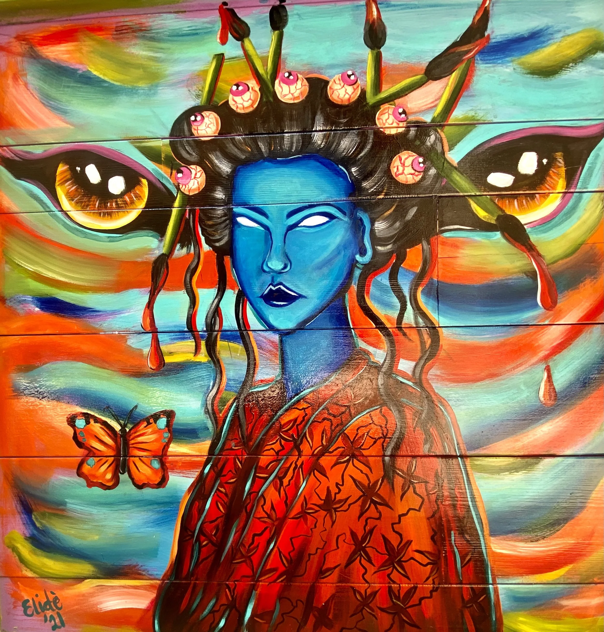 “Assassin”
Acrylic on wood 2021