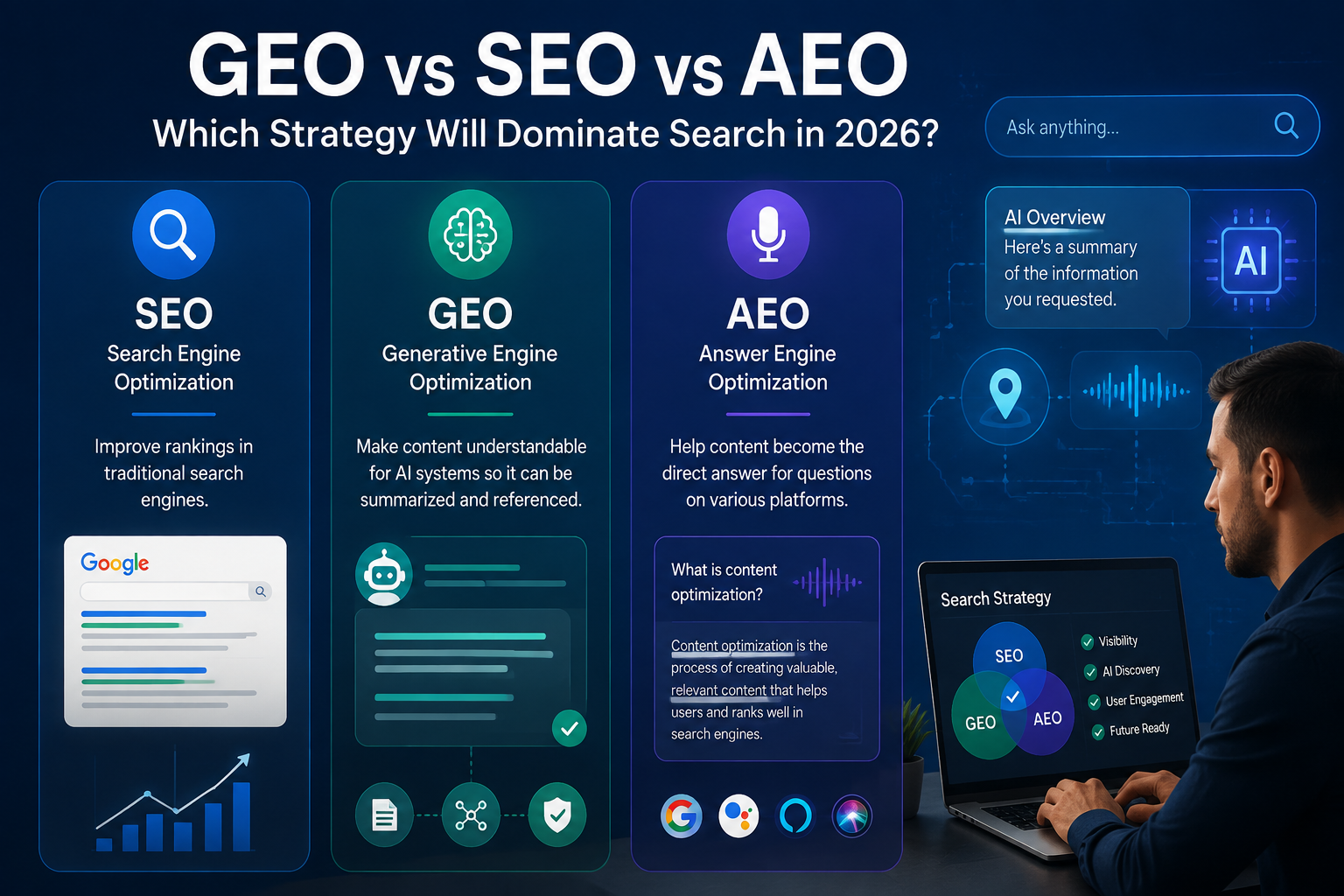 GEO vs SEO vs AEO: Which Strategy Will Dominate Search in 2026