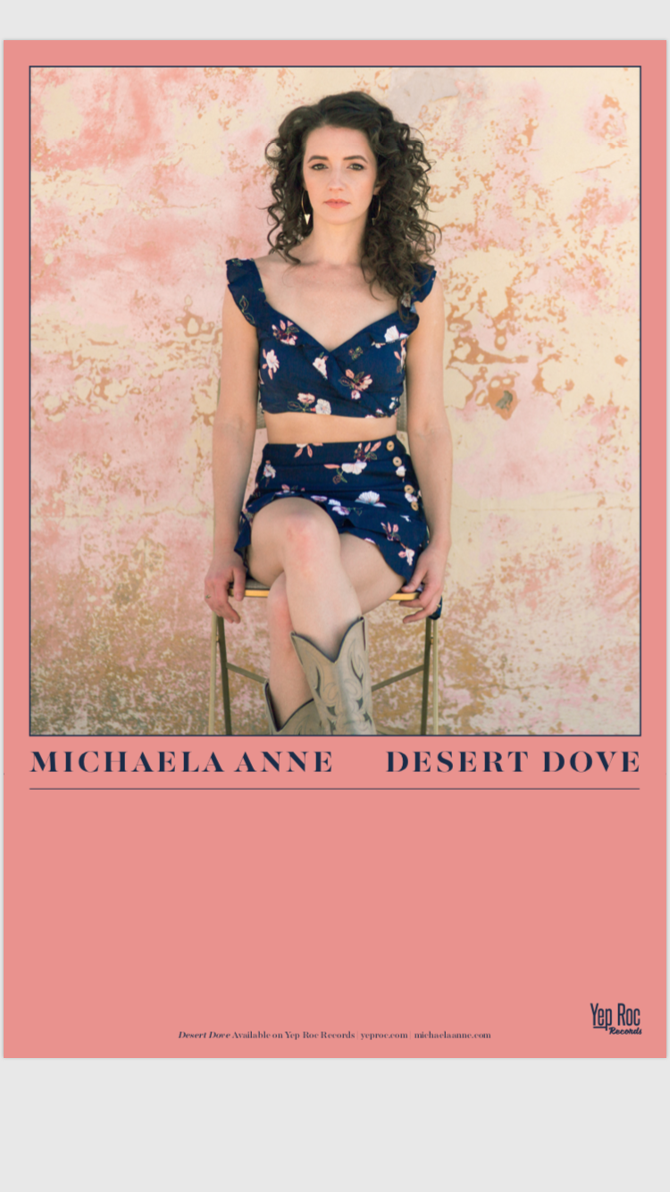 Desert Dove blank tour poster