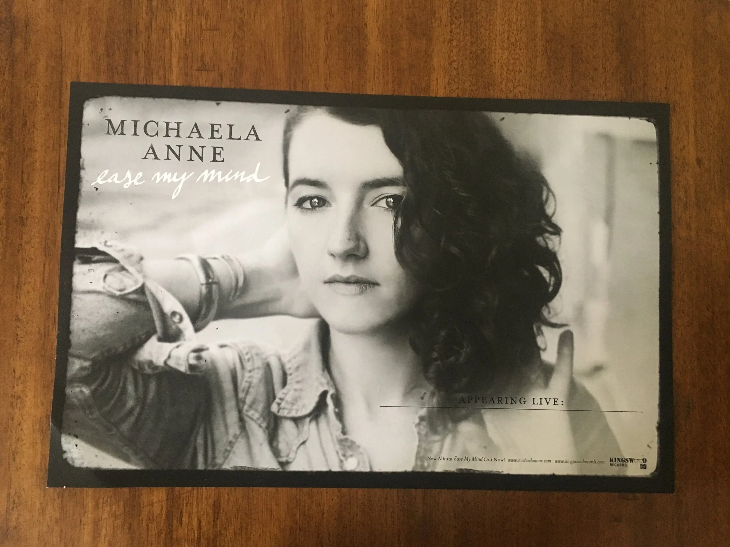 Ease My Mind 2014 & 15 tour poster