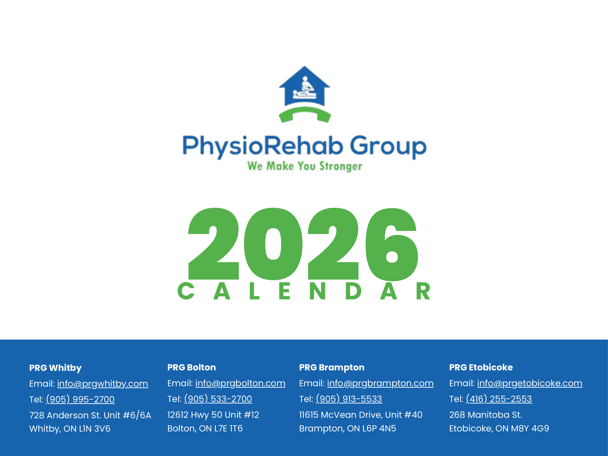 NEW SIZE Physio Rehab Group 2026 Calendar - DEC25 by Tiana (8 x 6 in) - Title Page.png