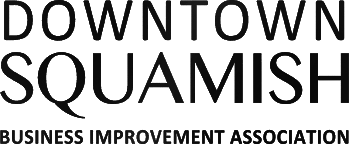Text logo reading 'Downtown Squamish Business Improvement Association'