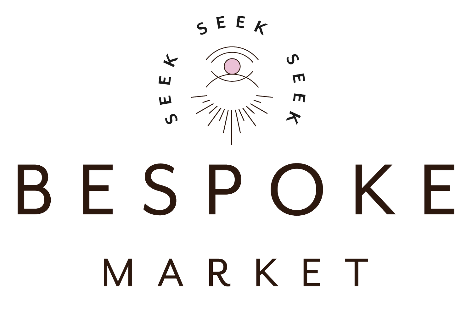 Logo for Bespoke Market with a circular design symbol above the words "Bespoke Market"