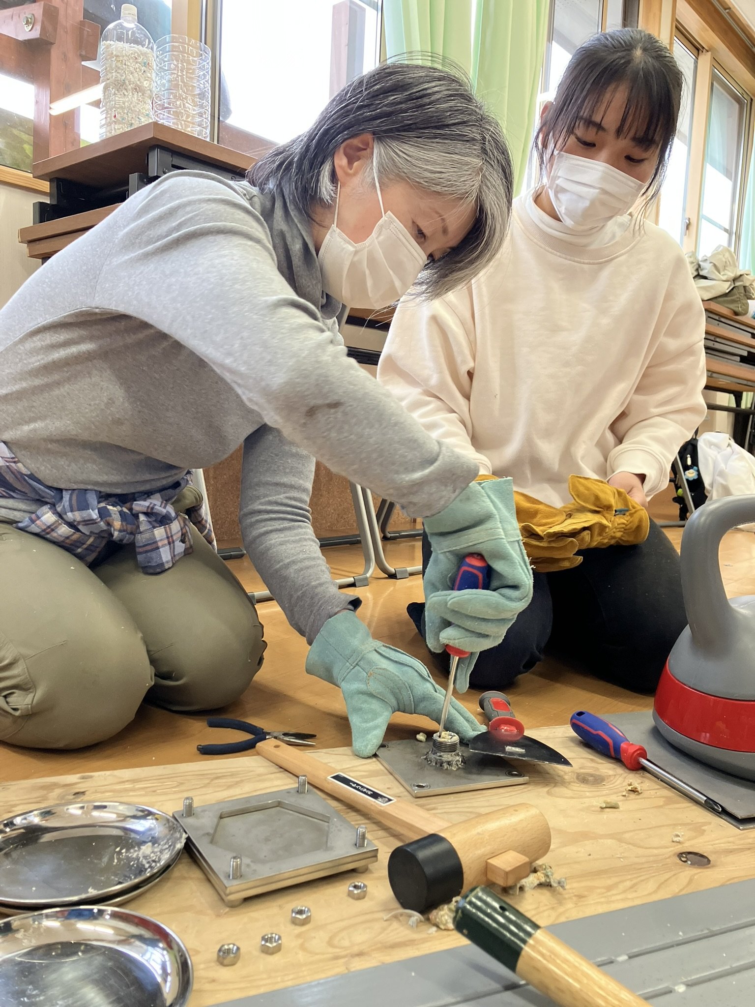 plastic recycling at summer camp