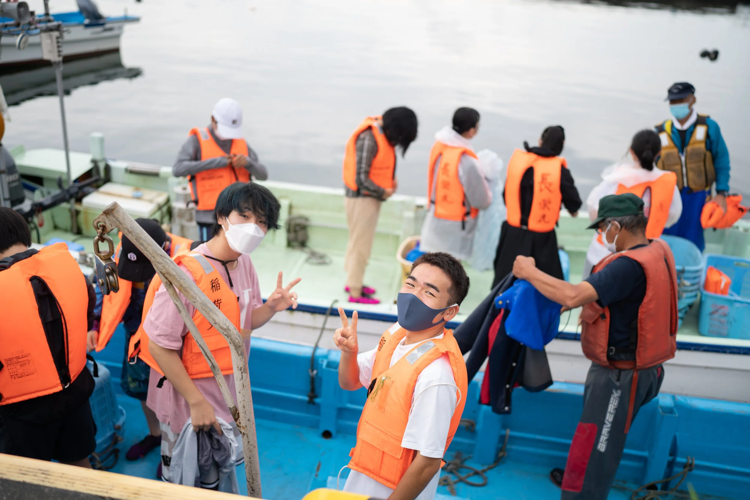 Japan summer camp boat trip