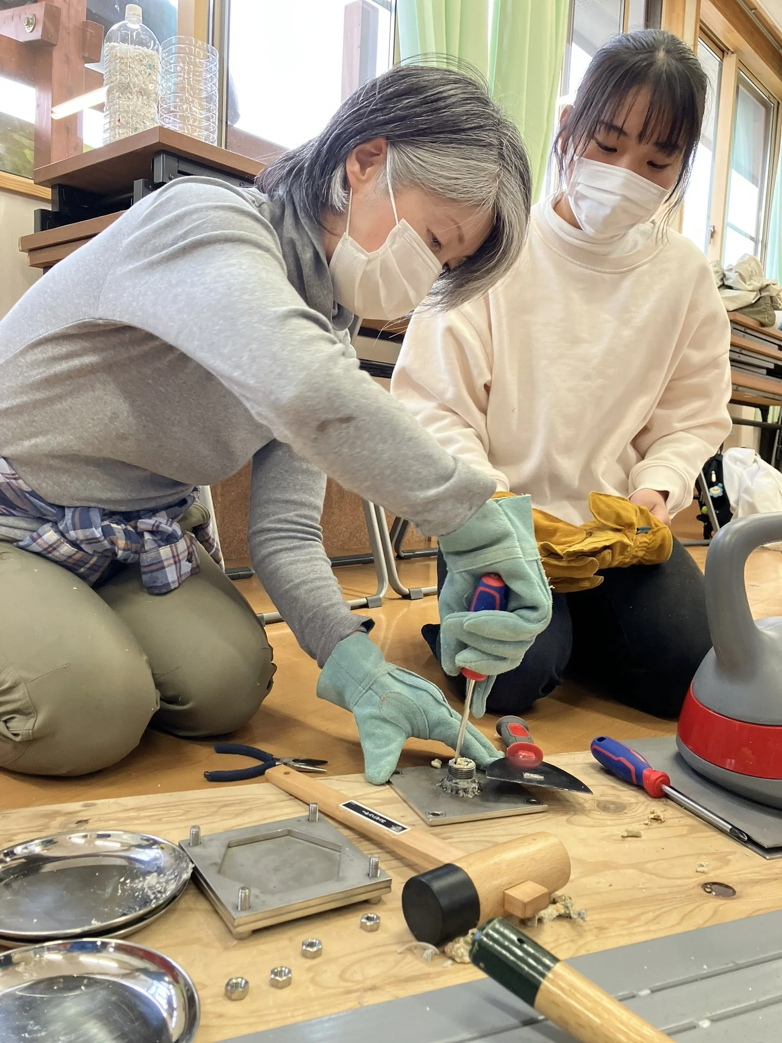 plastic recycling at summer camp
