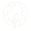 Earth with a leaf growing from the bottom, symbolizing environmental sustainability