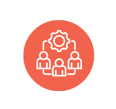 icon representing clear, streamline leadership team systems and processes