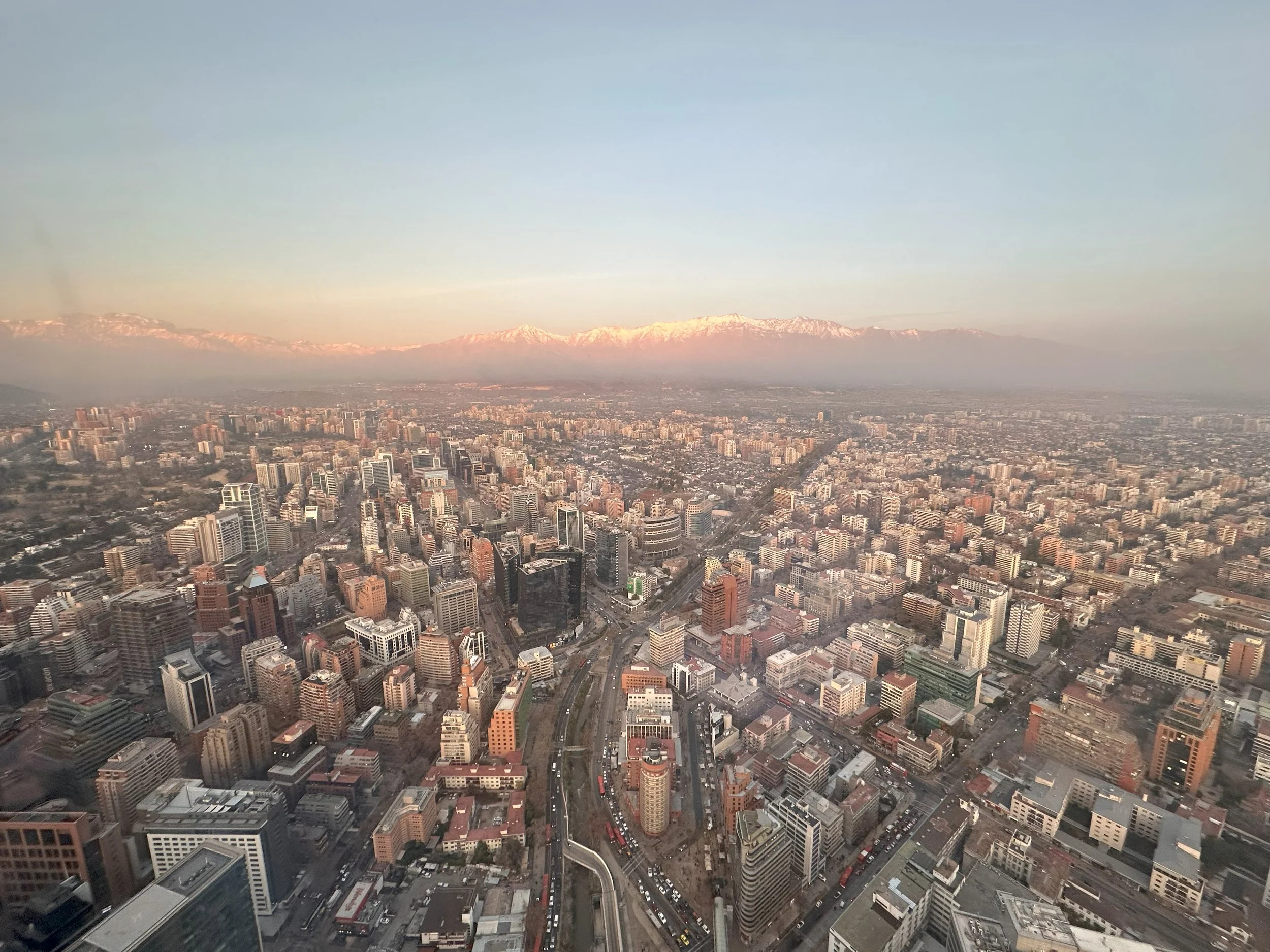 Santiago Metropolis from the Gran Torre Santiago (Color)