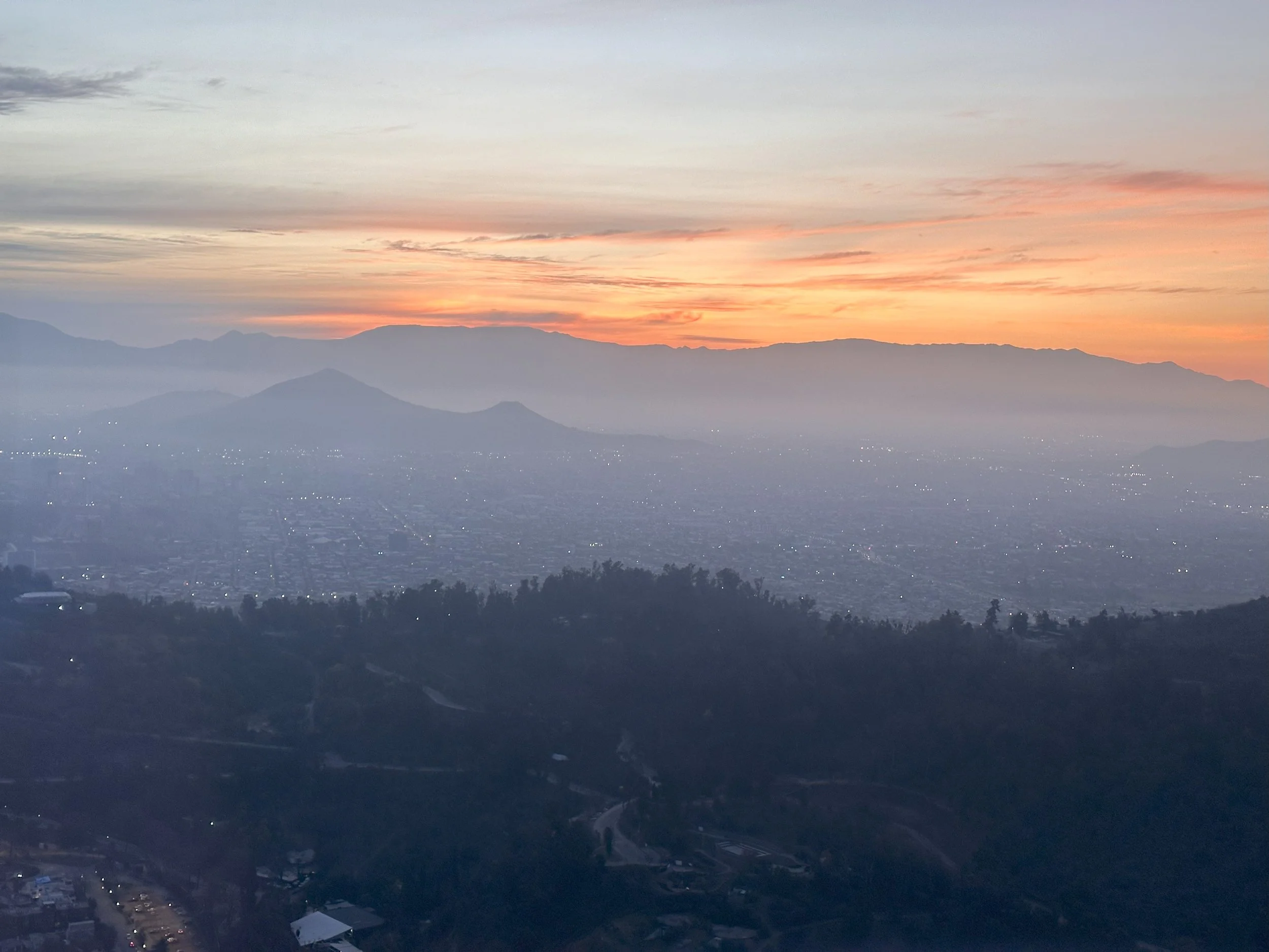 View from Gran Torre in Santiago, Chile