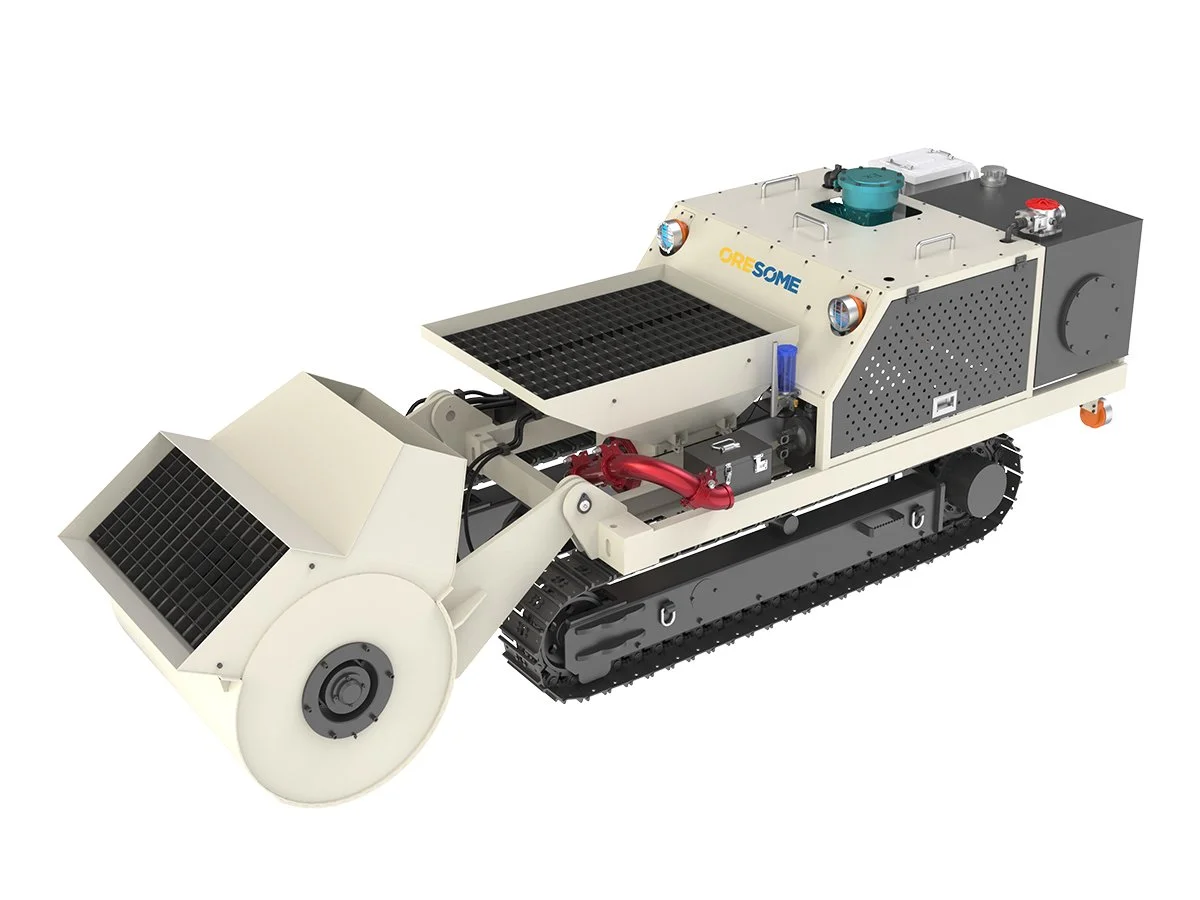 Remote-control Concrete Mixing and Pumping Crawler