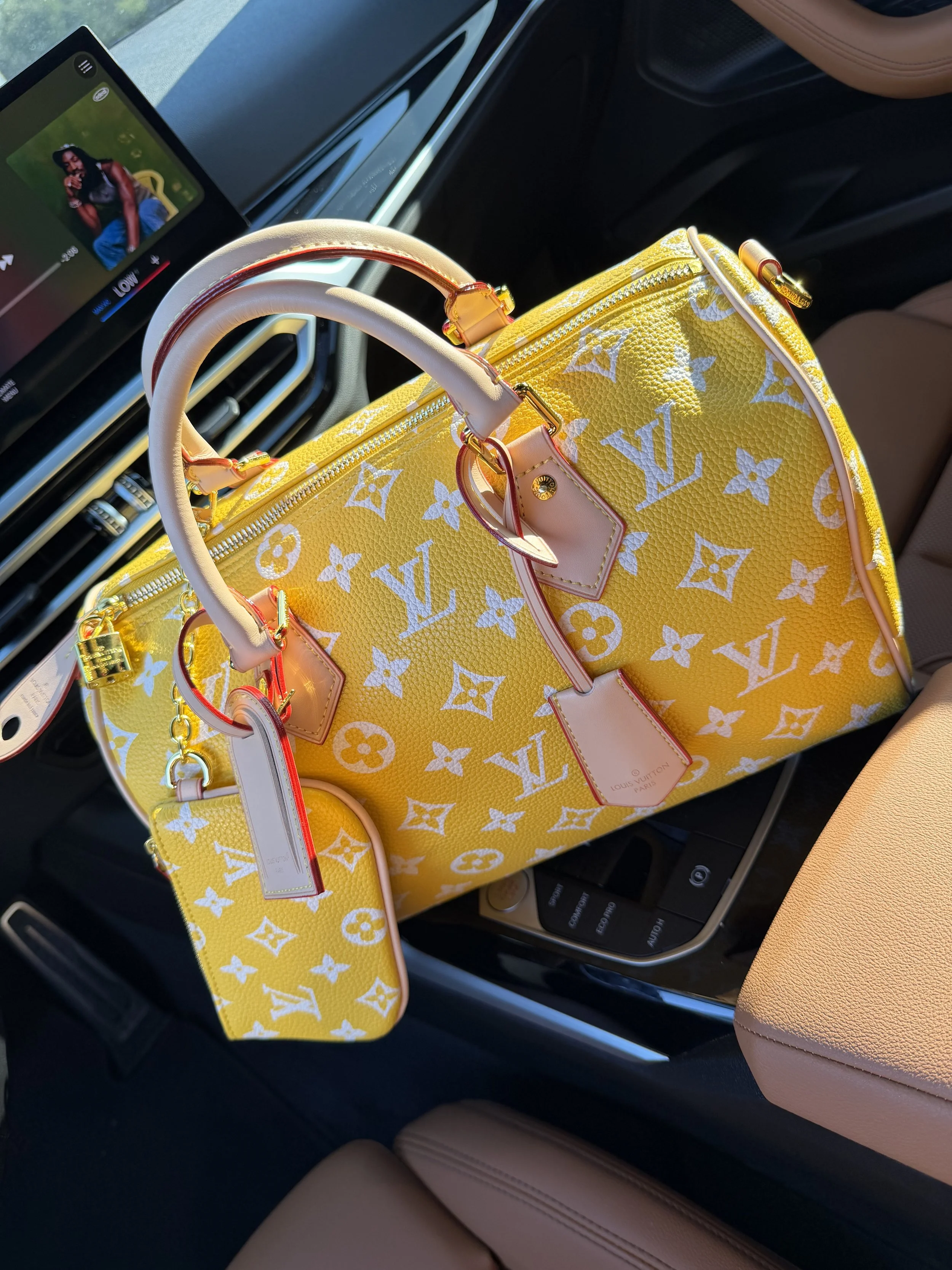 Yellow Speedy P9 Monogram
