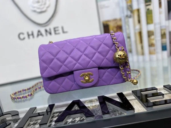 CL FLAP BAG PURPLE