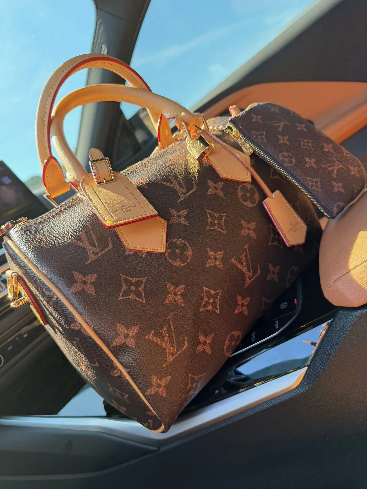 Brown Speedy P9 Monogram