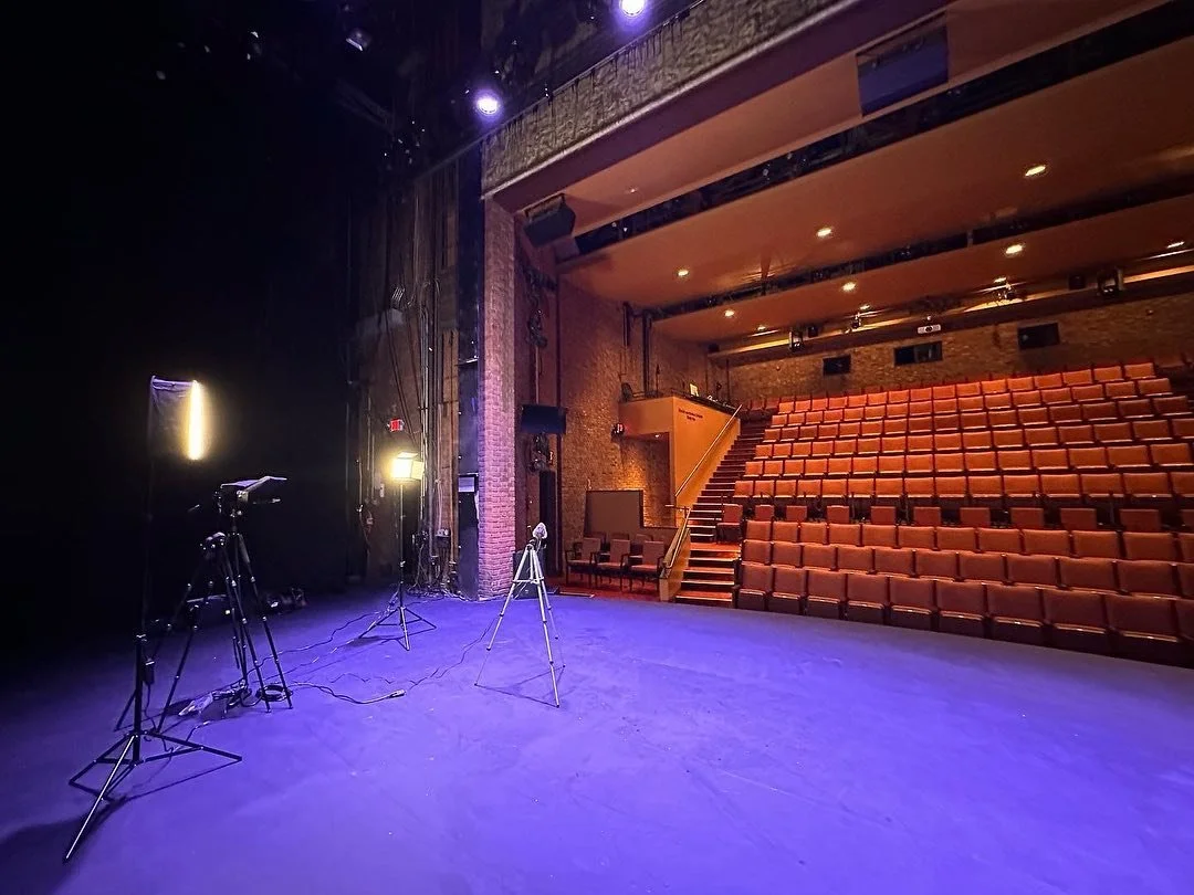 Always feels good to be back on the Karamu House stage 😊🎭🎥 a little BTS while shooting interviews!