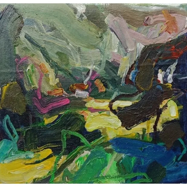  Composition Of Green 
 Acrylic on canvas 
 Dimensions unavailable, 2020 