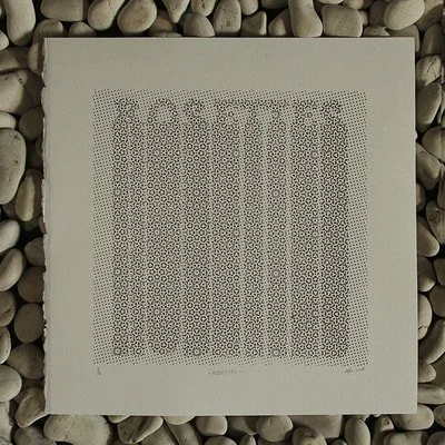  M. Fachriza Ansyari 
 Rosette 
 Screen printing 
 30 cm x 30 cm, 2018 