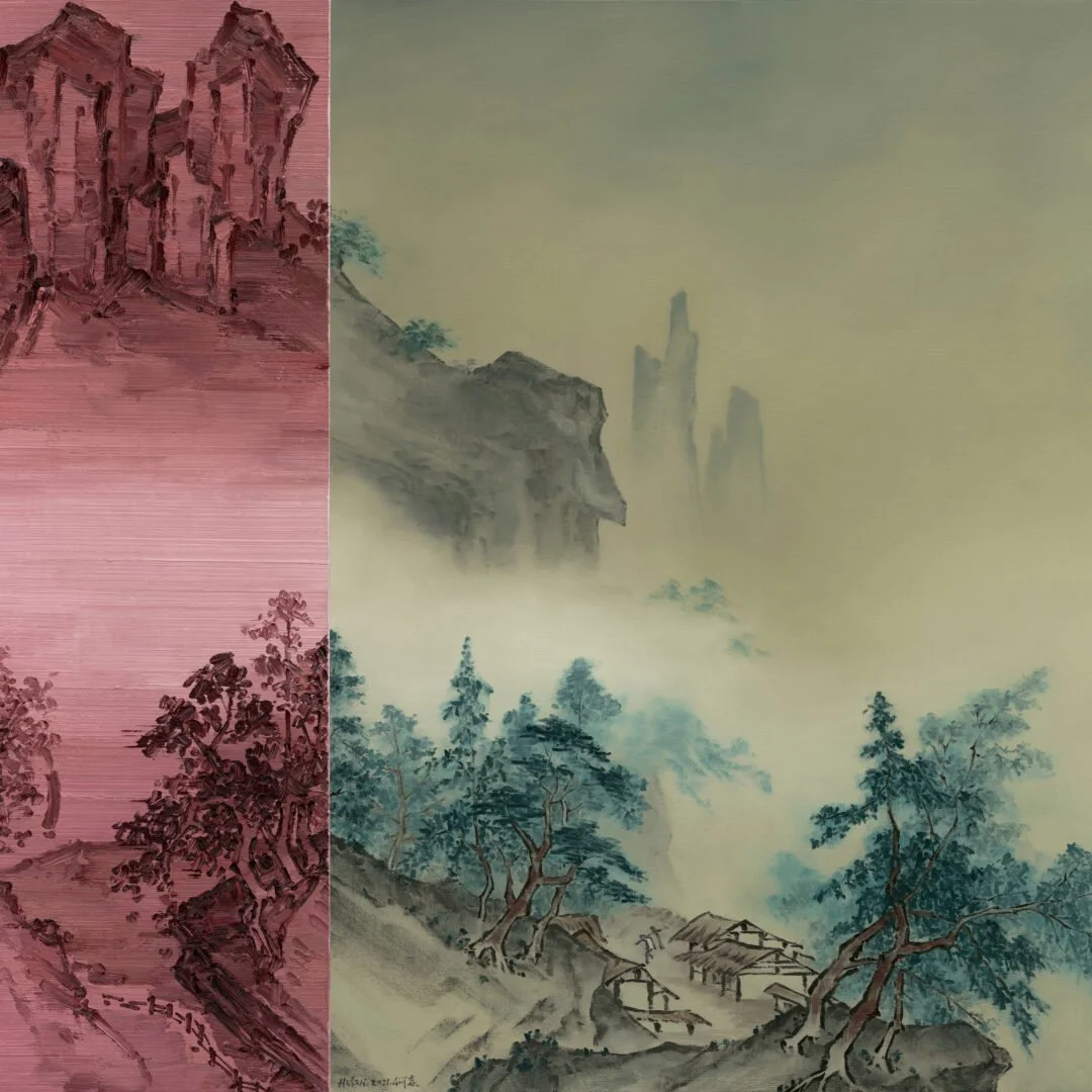  Dusk in the Rocky Mountain 
 Oil on canvas 
 150 x 130 cm, 2021 