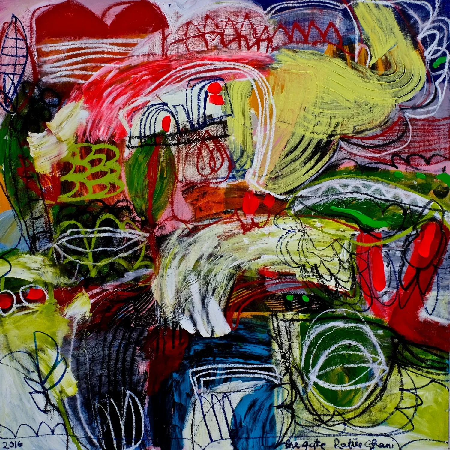  Rafiee Ghani 
 The Hardwind 
 Oil on canvas 
 150 cm x 120 cm, 2016 