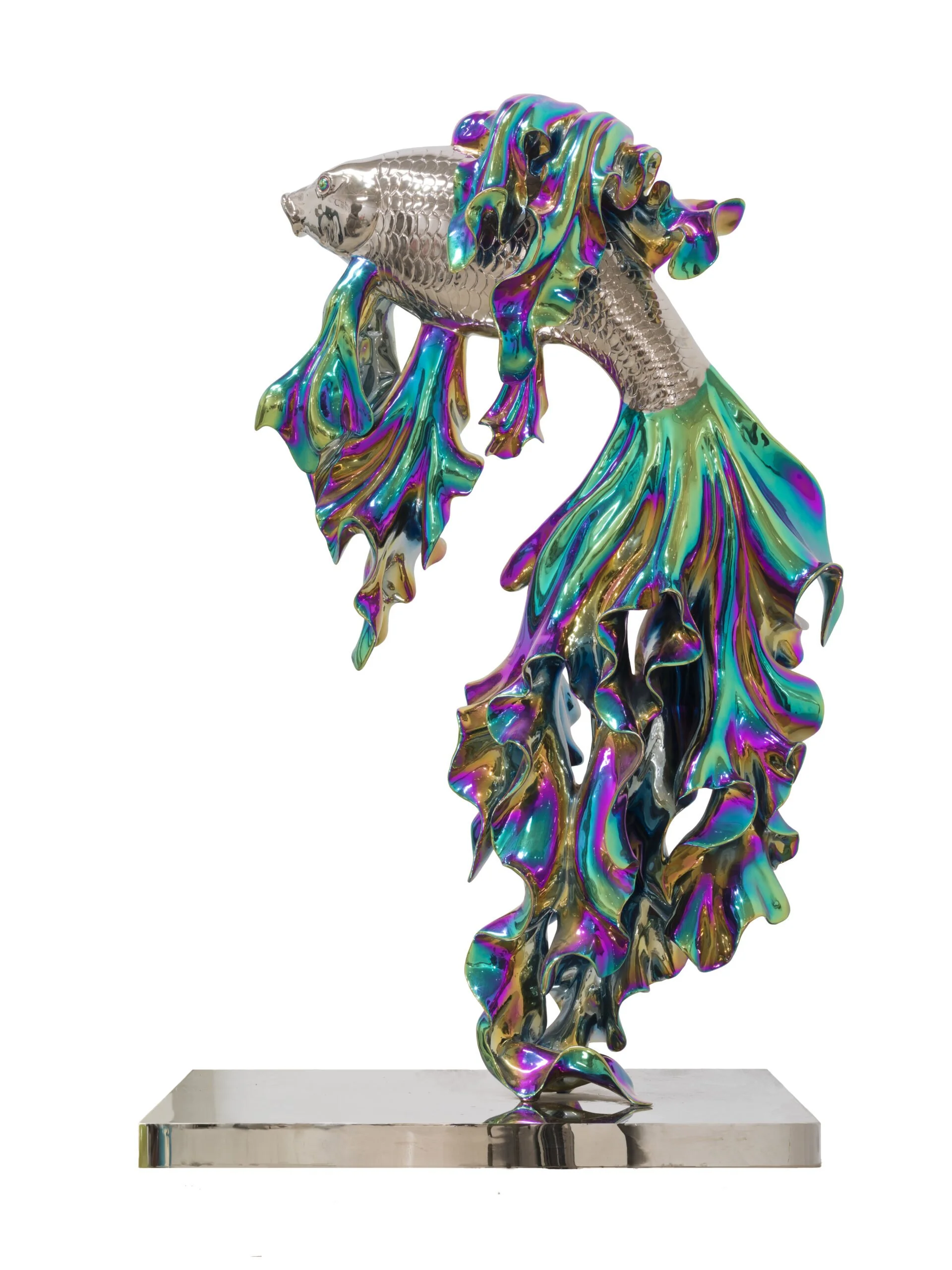  Rebirth – Carp 
 Stainless steel 
 30 x 17 x 58 cm, 2018 