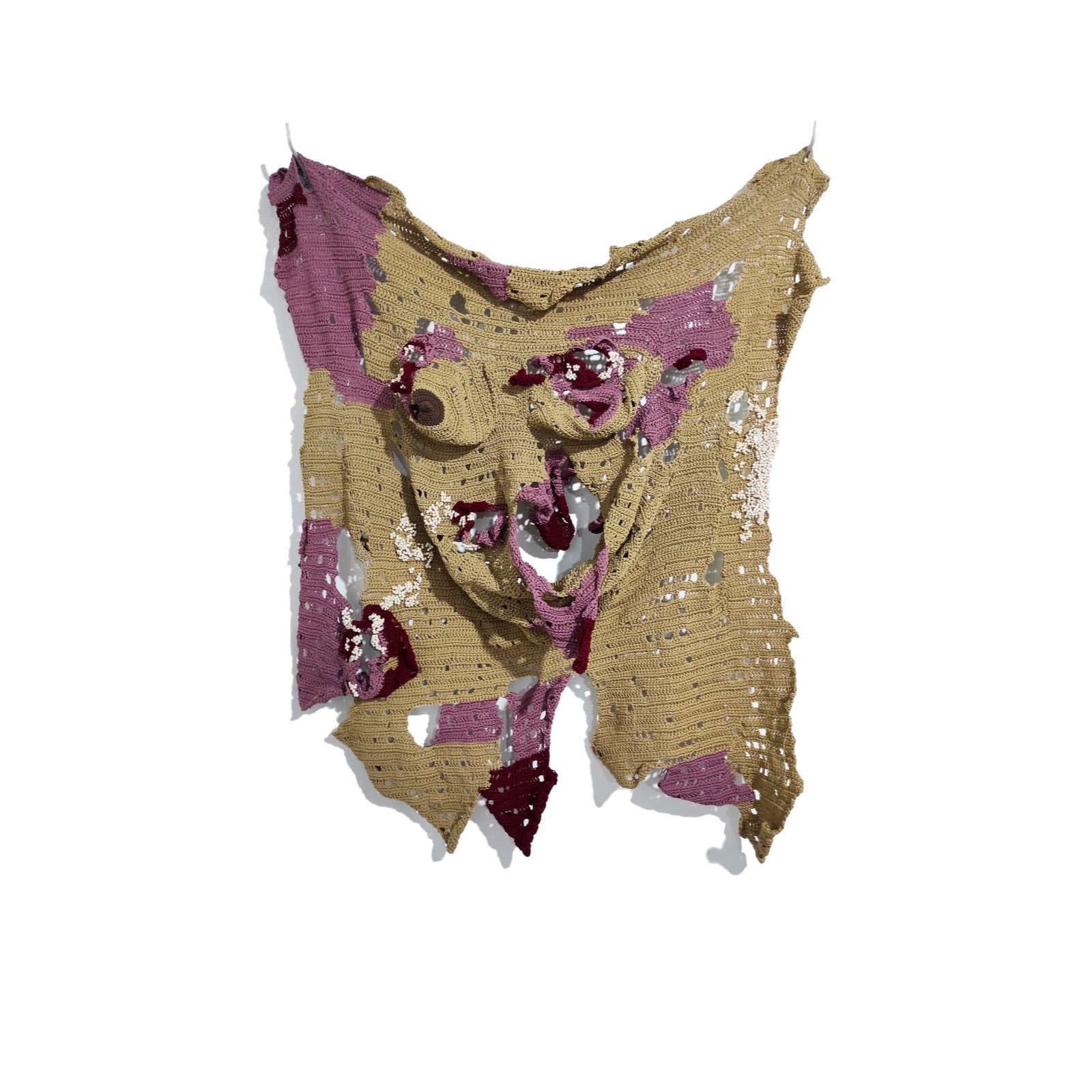  Faelerie 
 Merenda Tubuh, Menghias Luka 
 Crochet and beads 
 88cm x 117cm, 2023 