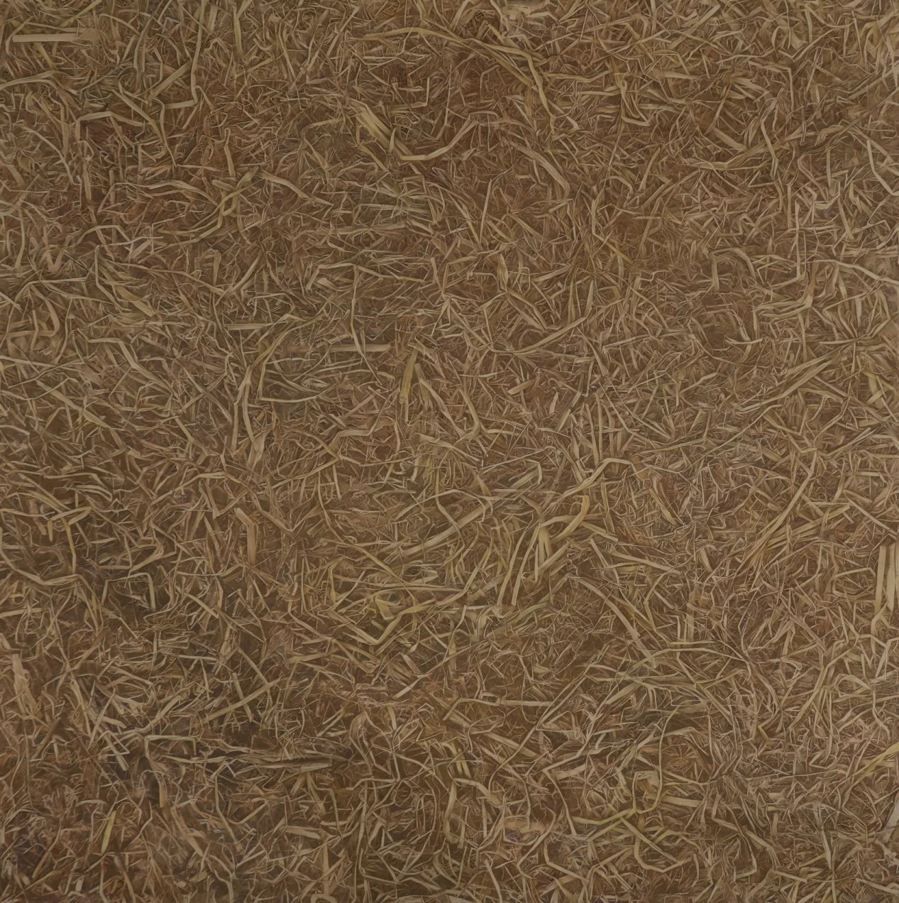  There’s Still a Lot of Straw, and It’s Very Messy (2)
 
 Ink on rice paper
 
 111.5 x 111.5 cm, 2025 