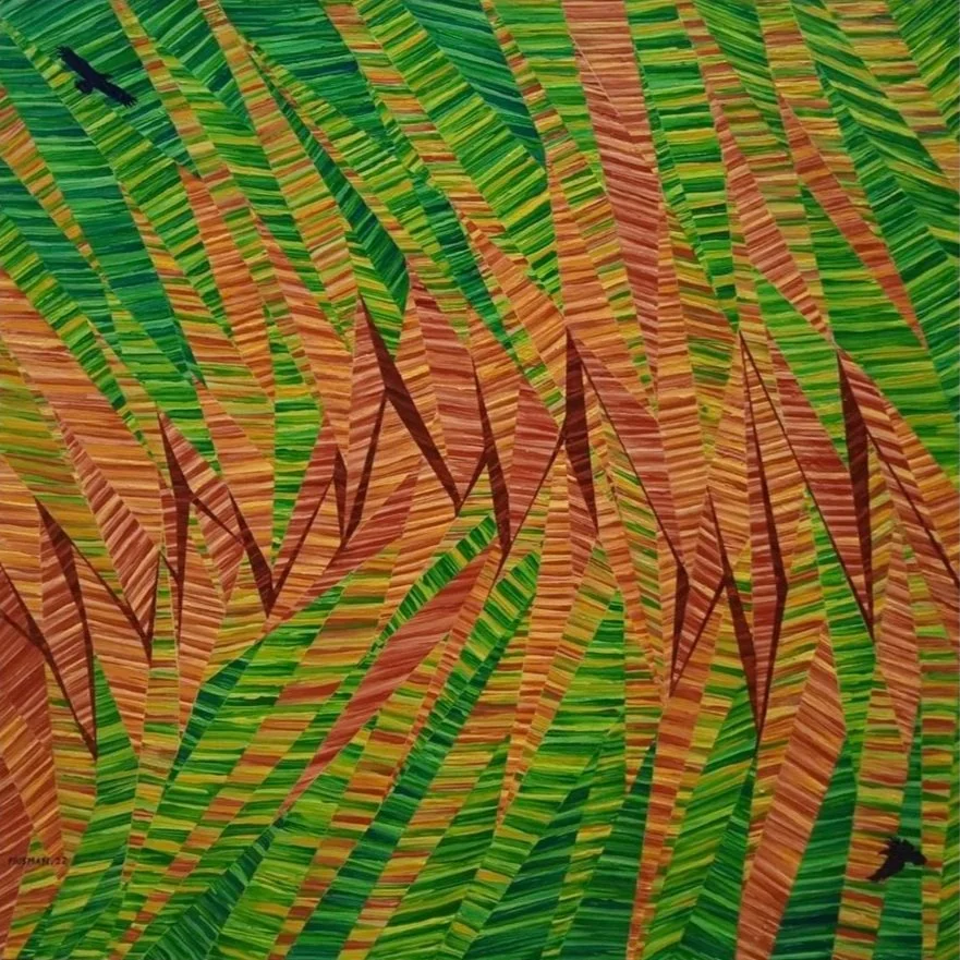  Explore Space 
 Acrylic on Canvas 
 100cm x 100cm, 2022 