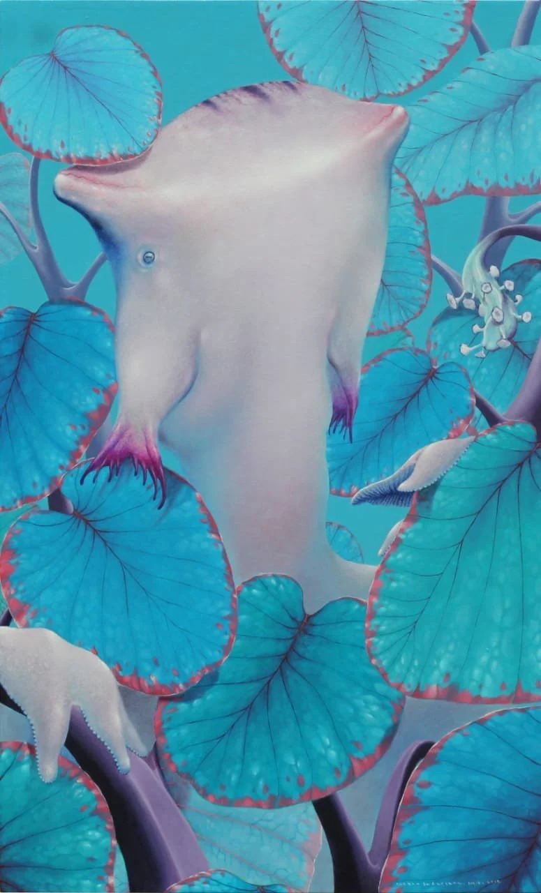  I Wayan Sudarsana 
 Hibrida 
 Acrylic on canvas 
 60 cm x 100 cm, 2019 