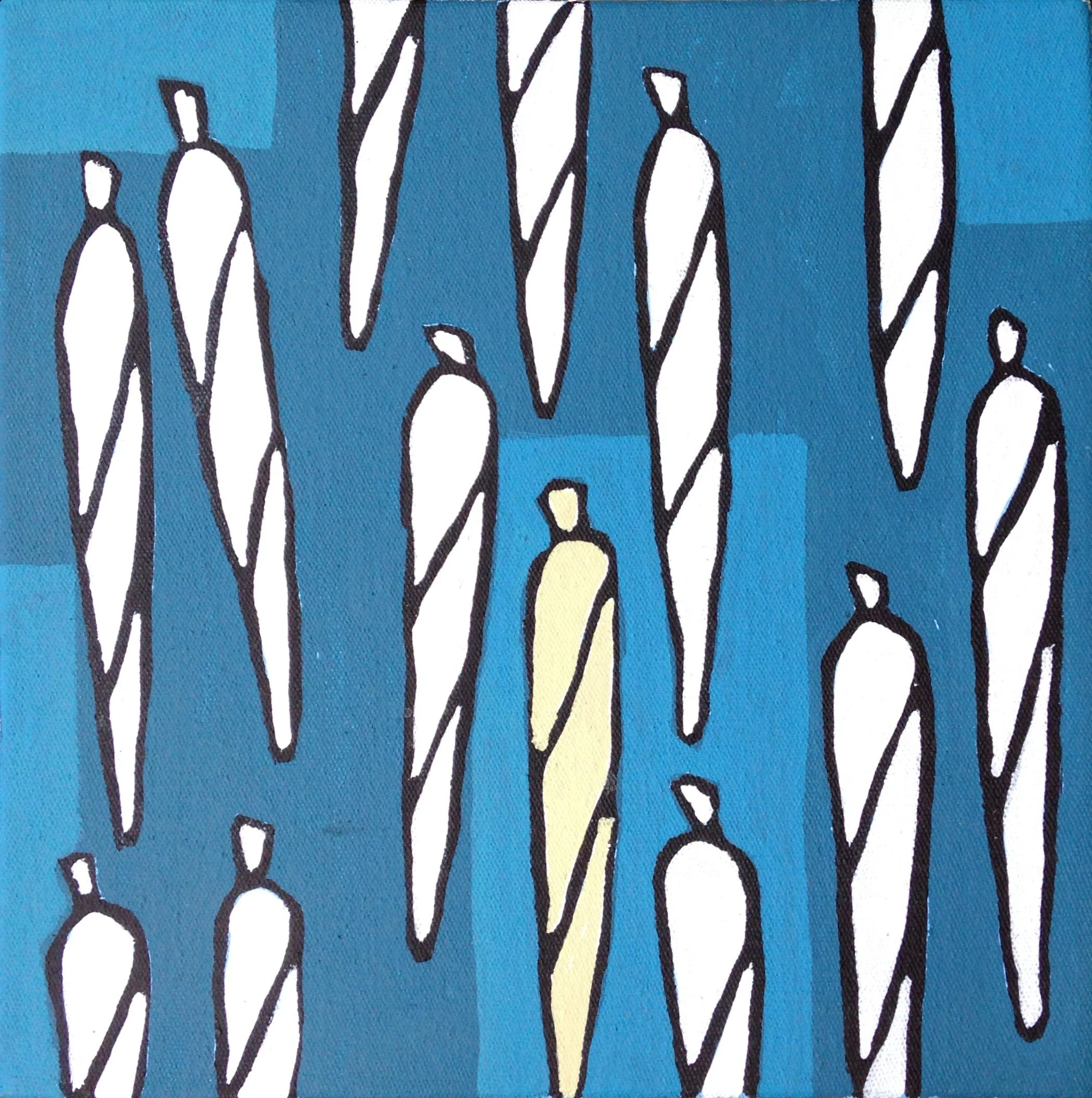  Ready to Use 
 Acrylic on canvas 
 20 cm x 20 cm, 2017 