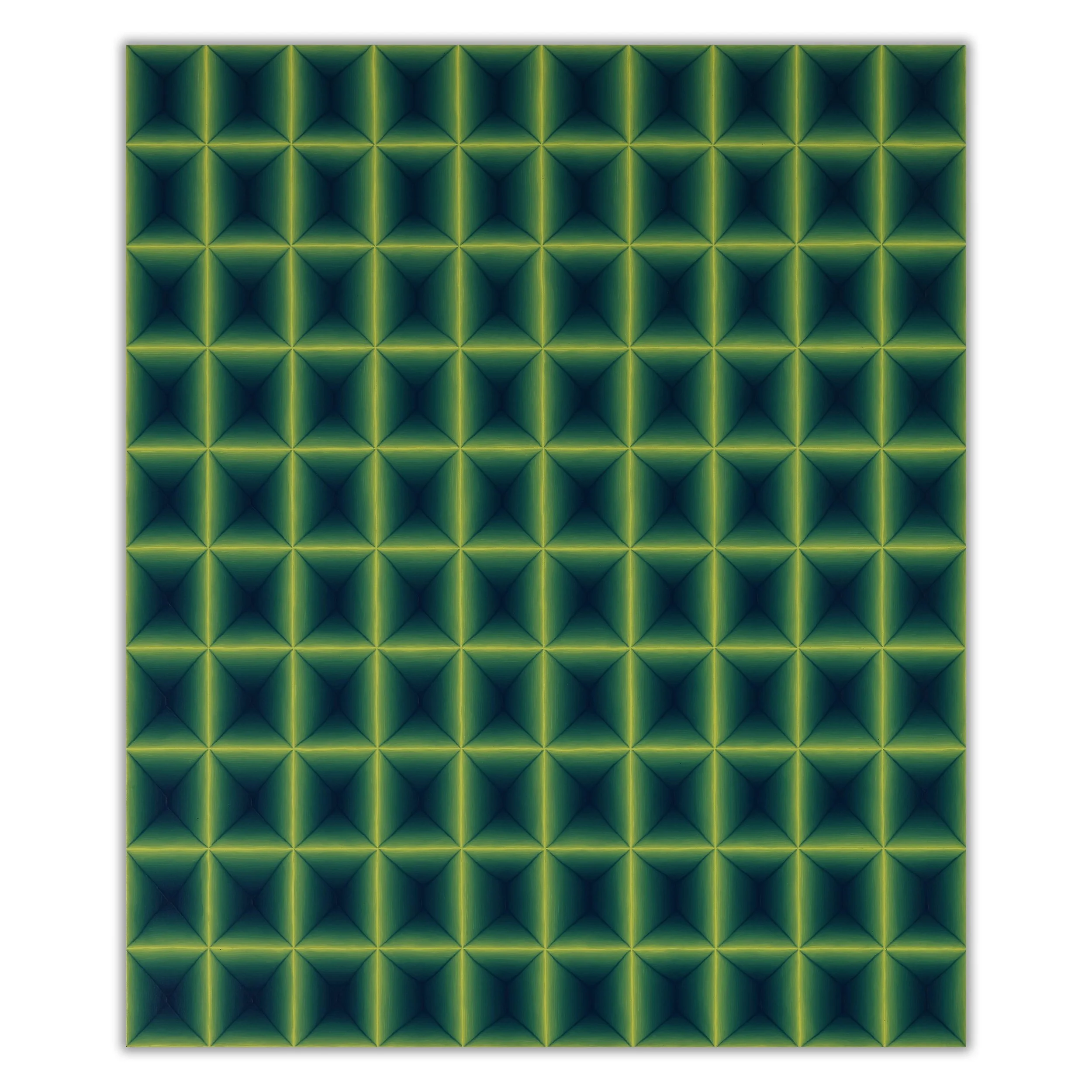  X-Green 
 Acrylic on canvas 
 100 x 120cm, 2022 