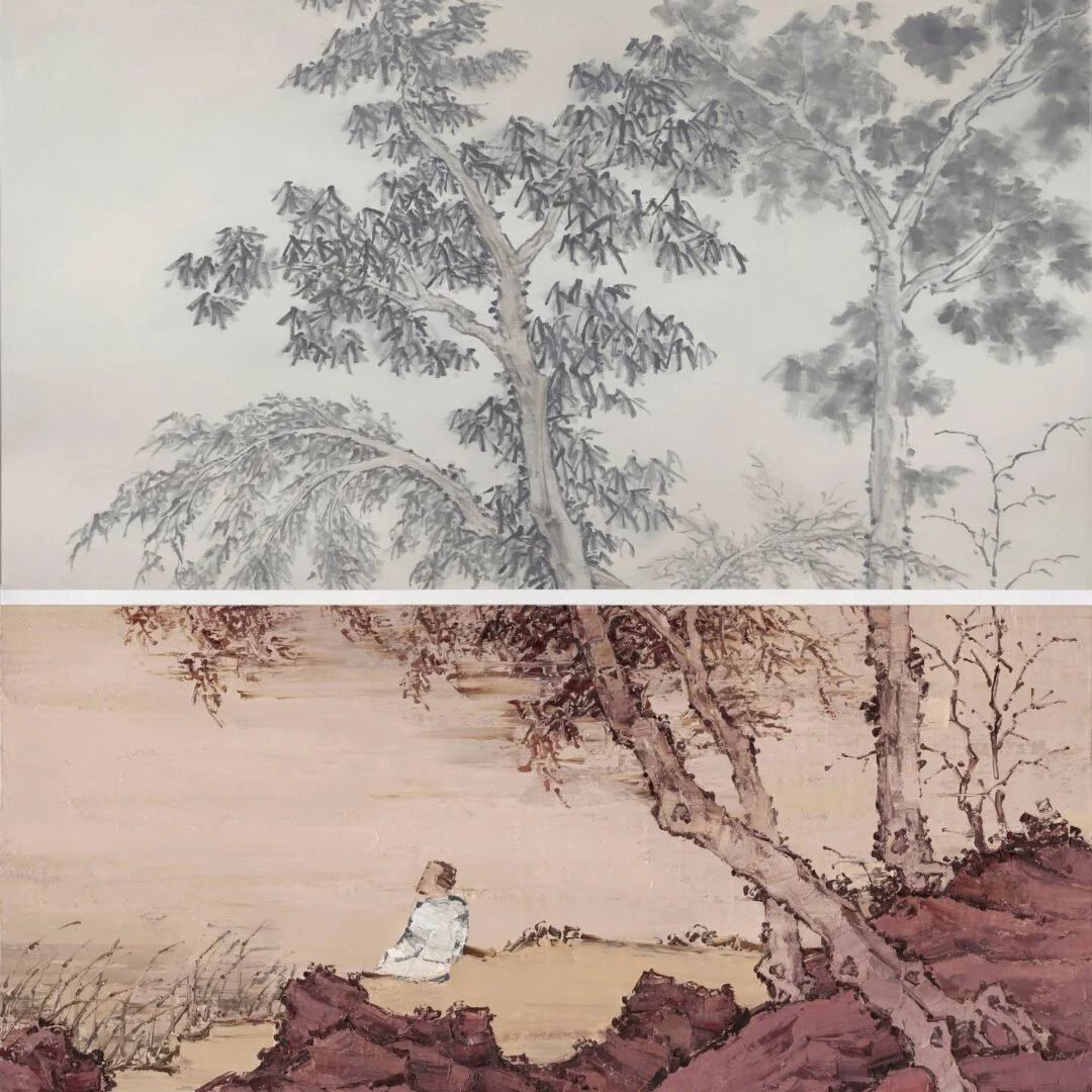  At the Riverbank 
 Oil on canvas 
 150 x 130 cm, 2021 