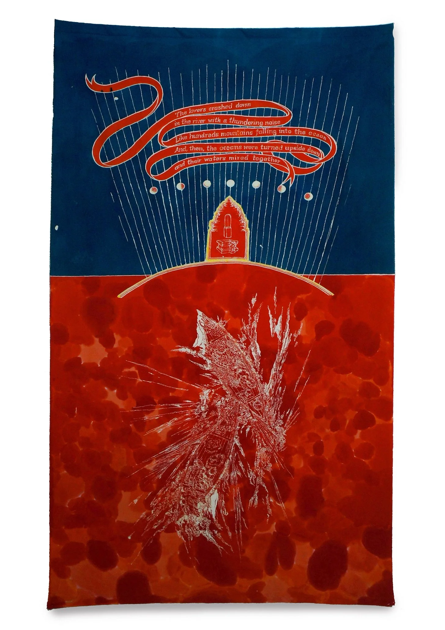  Batik No. 1 
 Batik on mori fabric 
 151 cm x 84 cm, 2017 