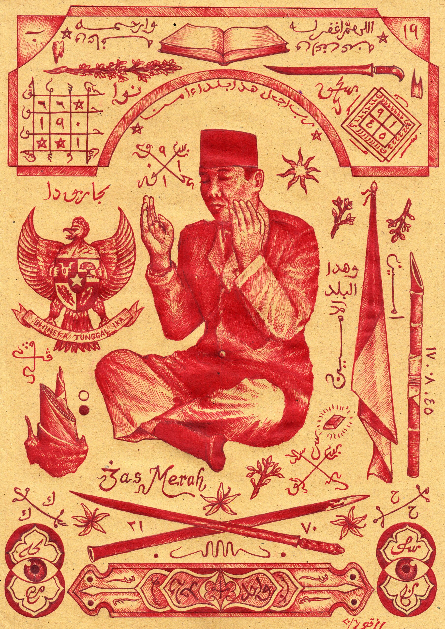 rizqi-maulana_rajah-soekarno-khusyu_ink-on-paper_21-x-297-cm_2020.jpg