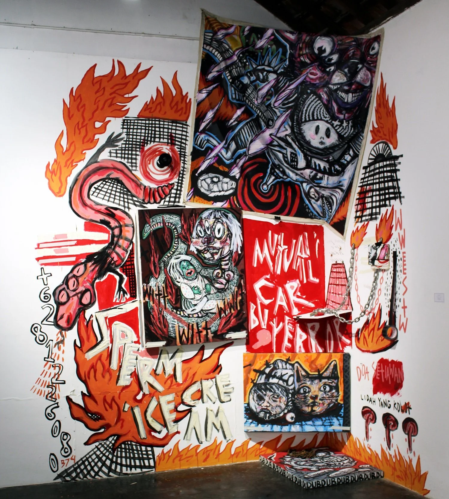 Boby Prabawa 
 Suicidal Province 
 Mixed media 
 Variable dimensions, 2018 