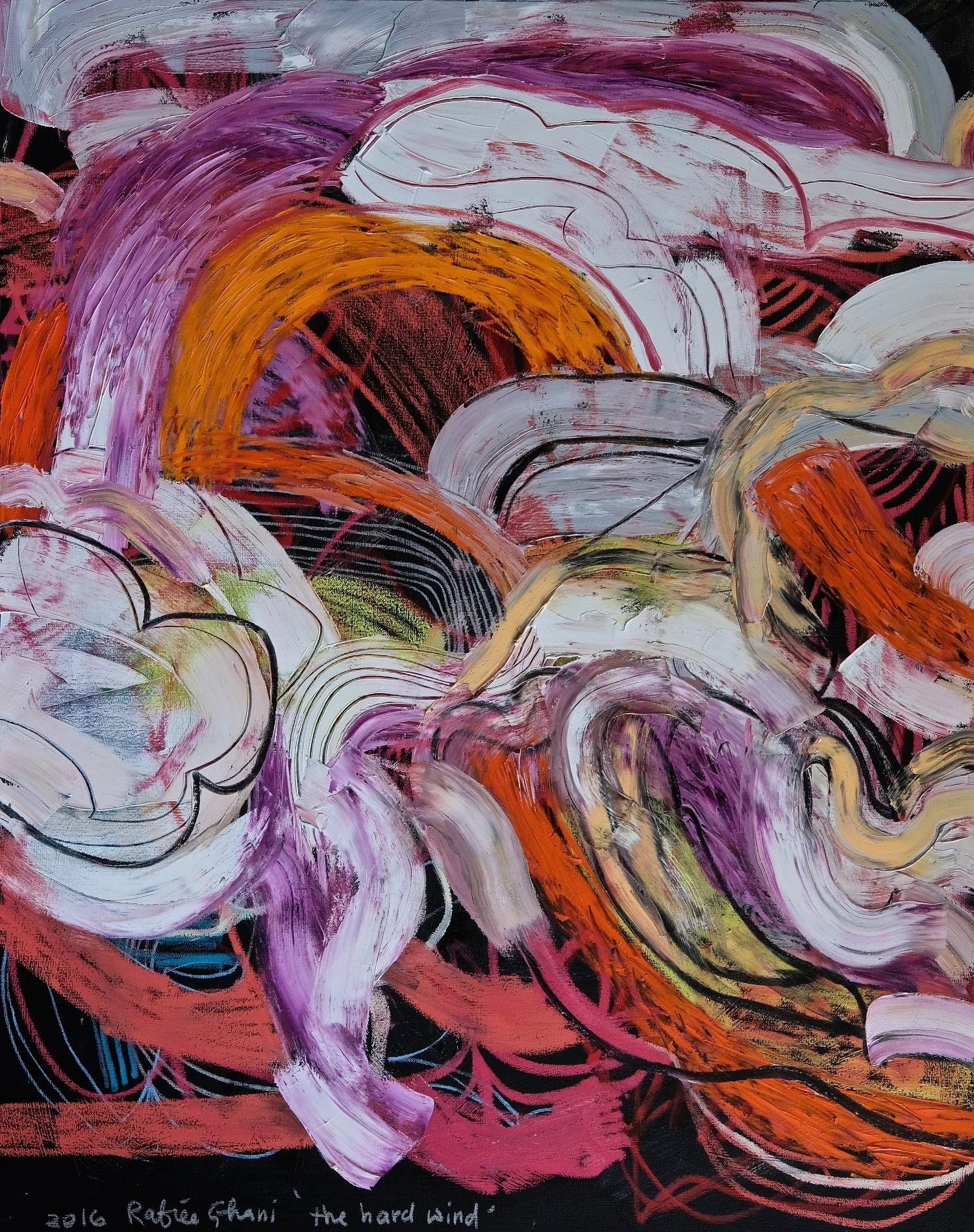  Rafiee Ghani 
 The Gate 
 Oil on canvas 
 120 cm x 120 cm, 2016 