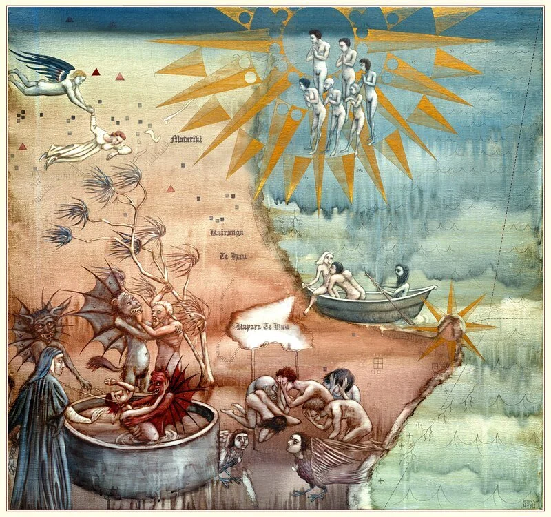  Kairanga 
 Pigment Ink on Ilford textured cotton rag 310gsm Giclee Print 
 60 x 56,3 cm, 2021 