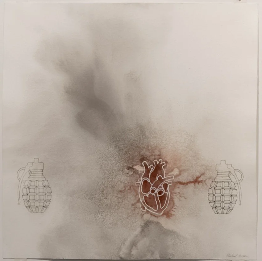  
Journey of Metaphors Series#7
 
 Mixed media drawing - conte, watercolour, ink, charcoal on paper
 
 52 cm X 52 cm
 