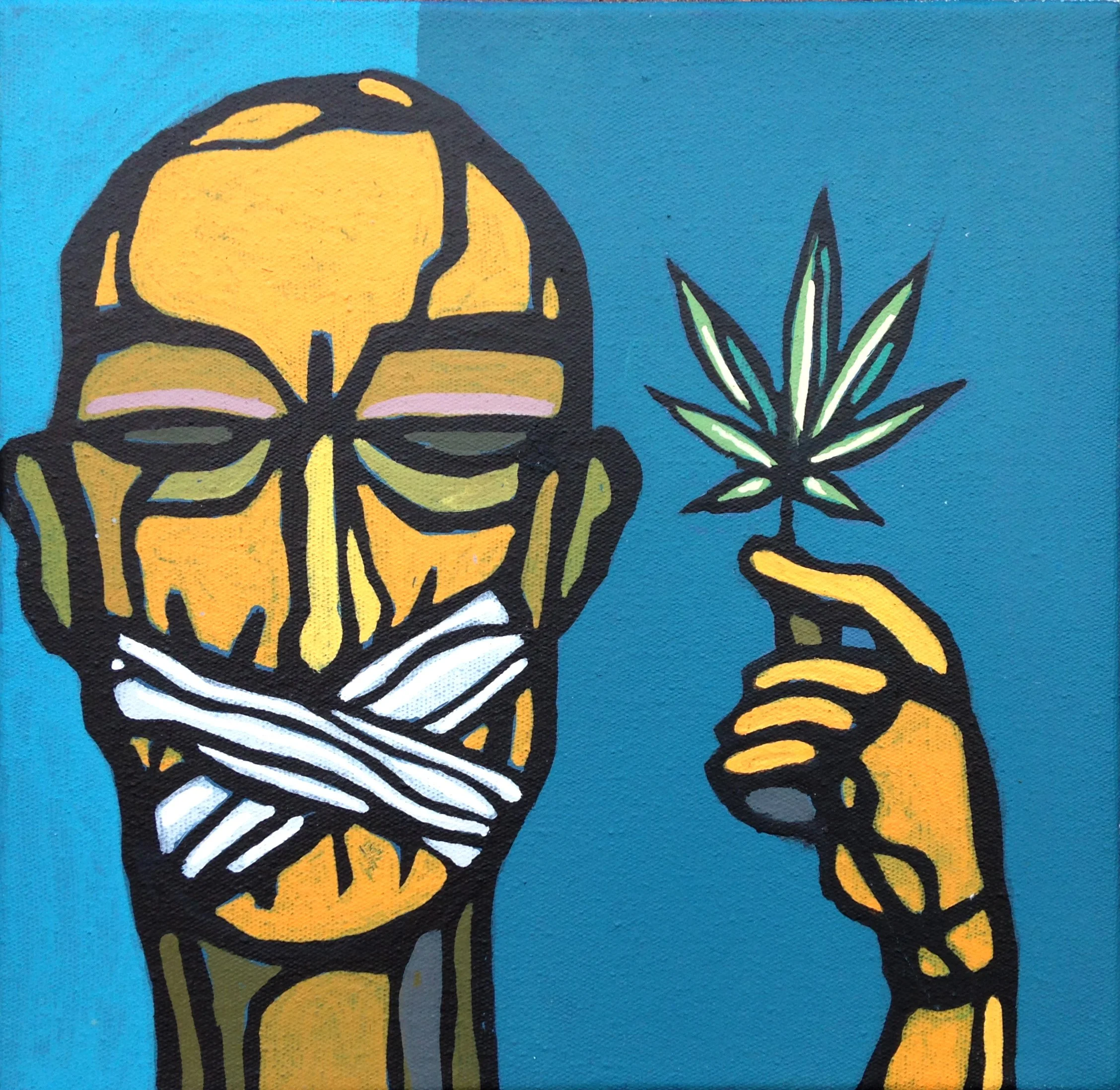  Can’t Consume 
 Already to High 
 20 cm x 20 cm, 2017 