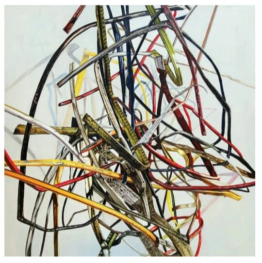  Arya Sudrajat 
 Timbris #2 
 Oil on canvas 
  150 cm x 150 cm, 2020 