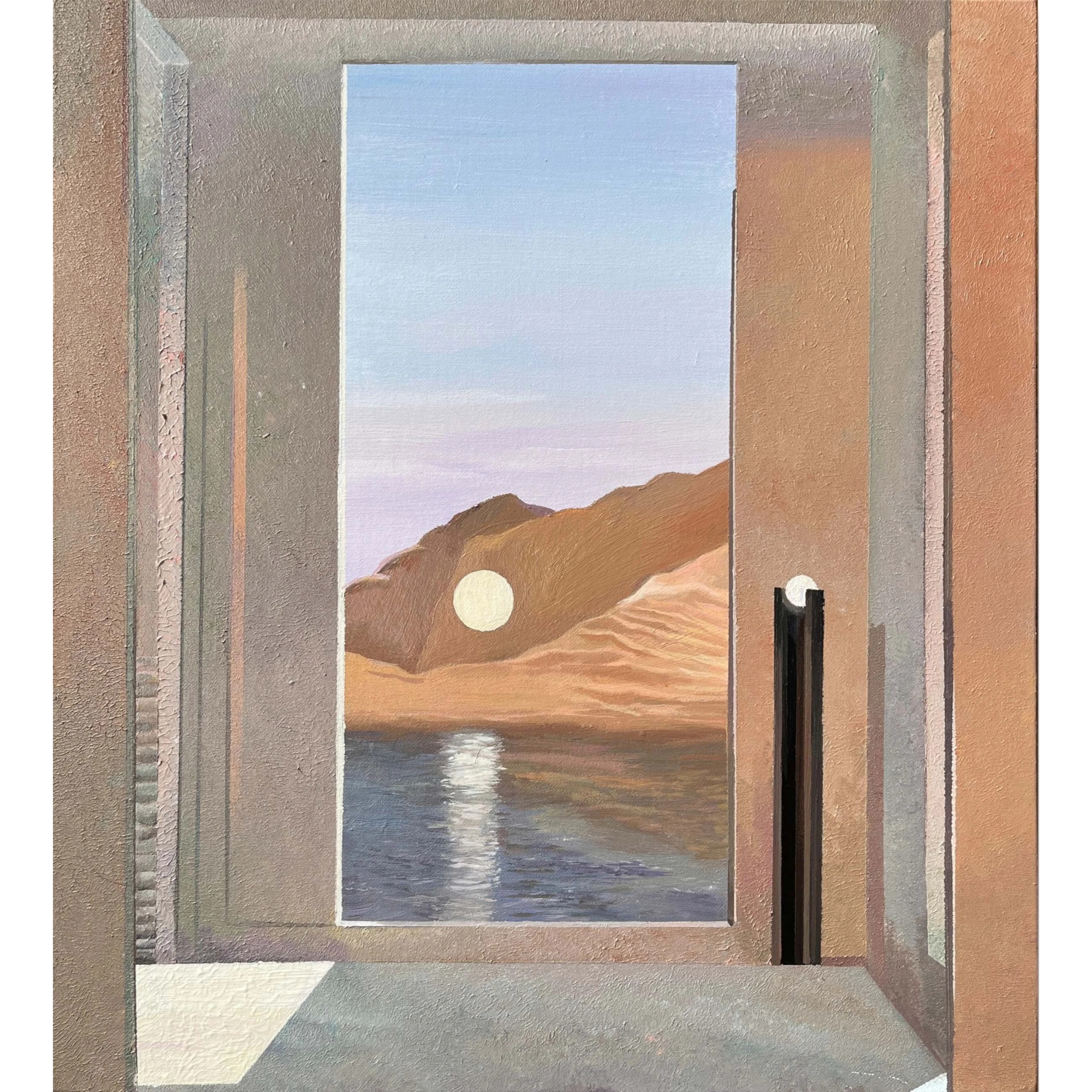  Sunrise Series I 
 Acrylic paintings on canvas 
 52 x 47 cm (framed), 2025 