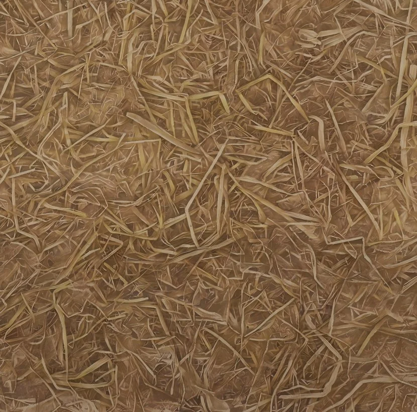  There’s Still a Lot of Straw, and It’s Very Messy (5)
 
 Ink on rice paper
 
 55.5 × 55.5 cm, 2025 