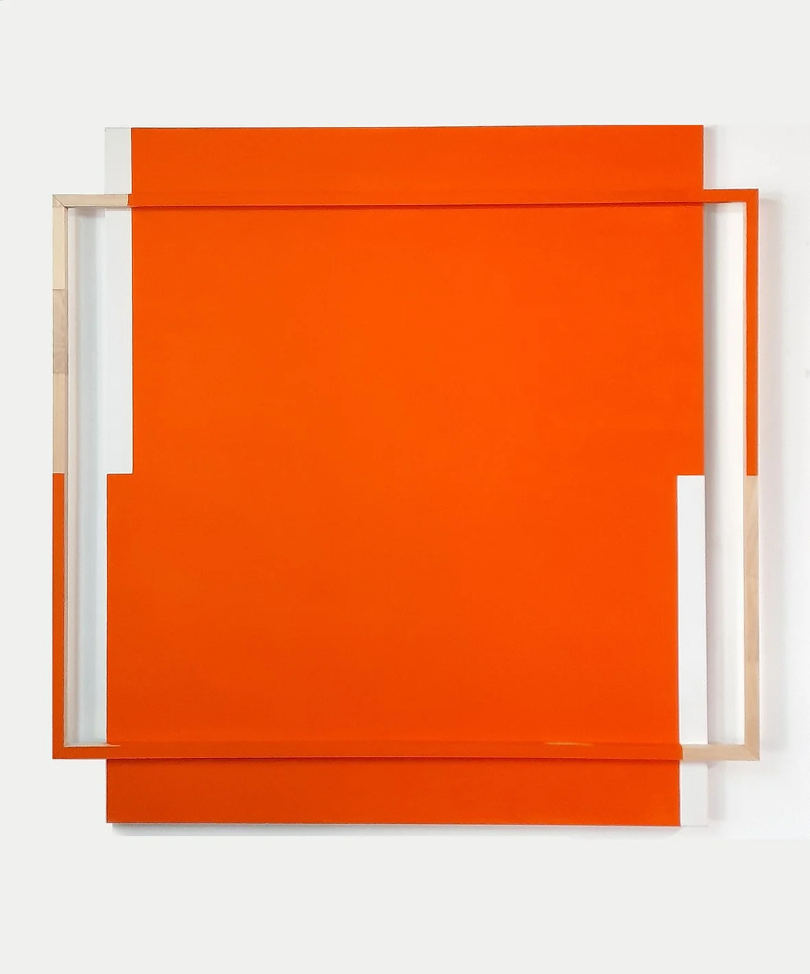  Sunrise and Sunset between West and East (No.2) 
 acrylic on canvas and wood 
 106 x106cm, 2024 