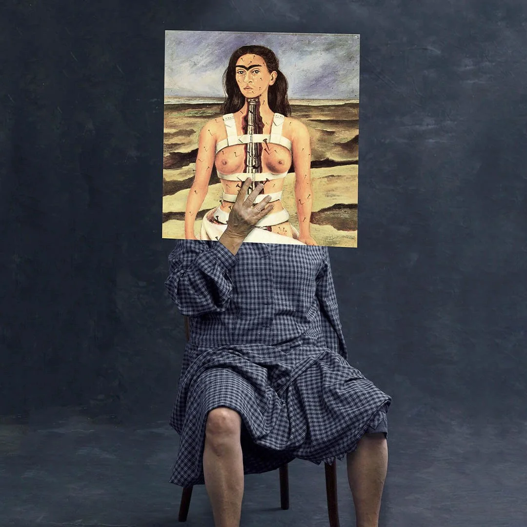  Mask: Freda Kalo (Radical Link: A New Community of Women, 1855–2022) 
 Archival, inject print on Fine-art paper 
 Dimensions variable, 2016 