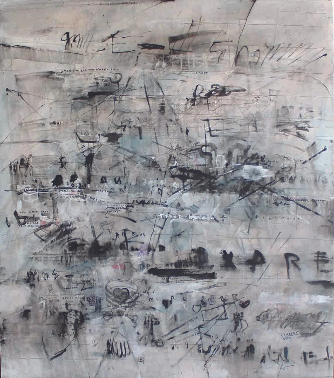  Uswarman 
 Blue Sunday 
 Acrylic on canvas 
 160 cm x140 cm, 2014 