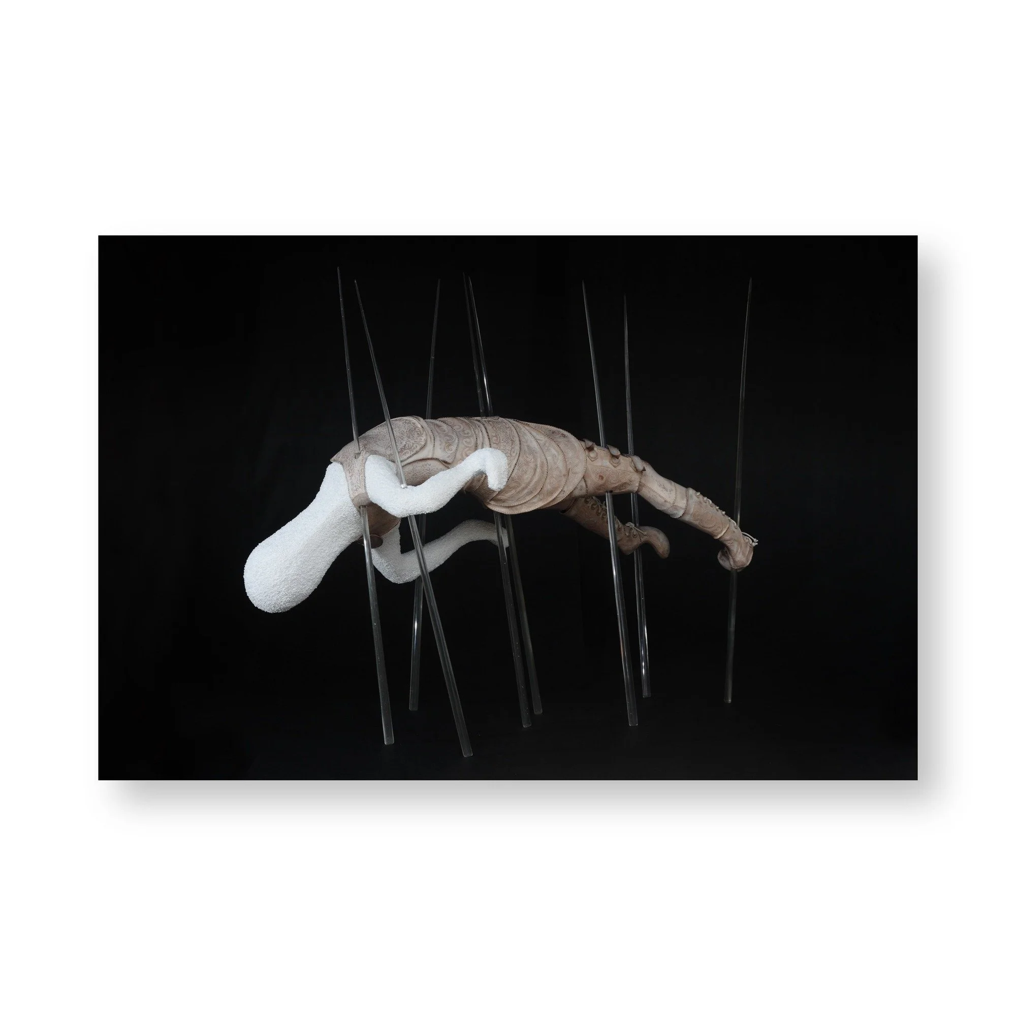  I Made Widya Diputa 
 No One Escape The Death I Ride 
 Resin, silicone, brass, leather, leather paint  
 145cm x 170cm x 90cm, 2013 